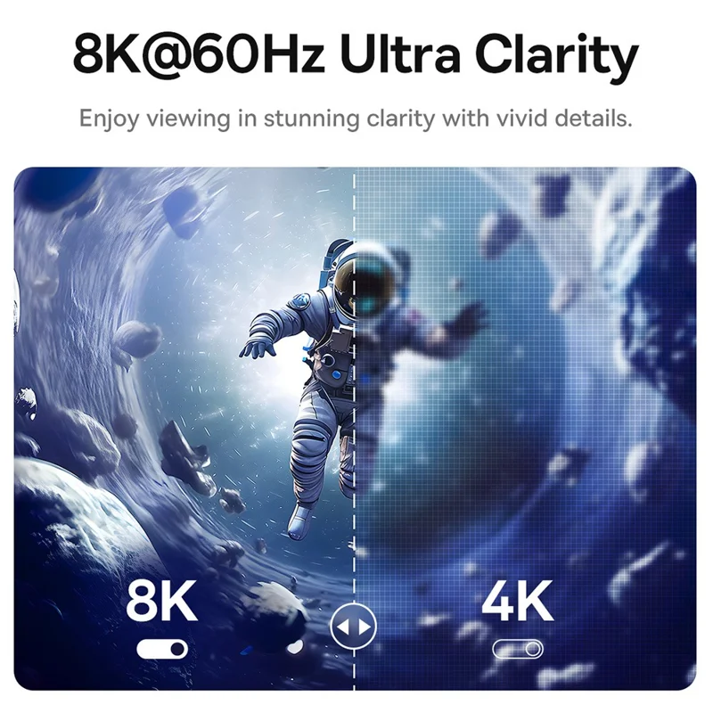 BASEUS BS-OH139 High Definition Series 1.5m Type-C to DP 8K Adapter Line DisplayPort Cable - Black