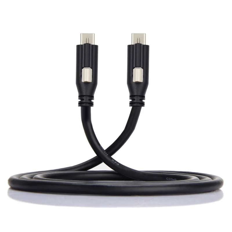 UC-047-1.2M USB 3.1 Type-C Locking Connector to USB 3.1 Type-C Cable for Camera with Panel Mount Screw
