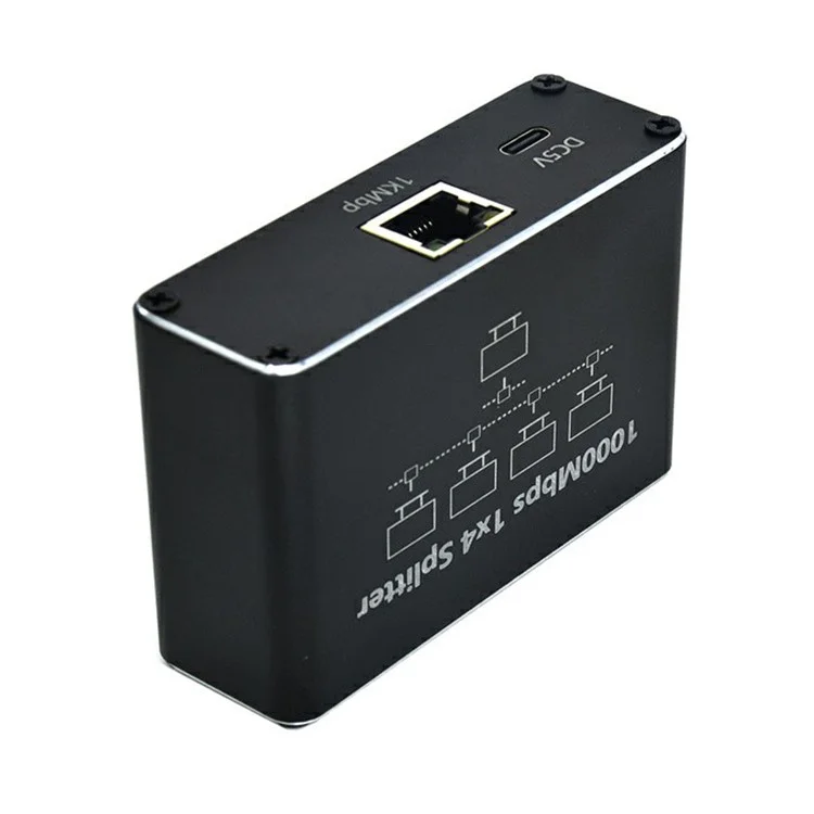 Разветвитель Ethernet RJ45 1 на 4 Гигабитный высокоскоростной сетевой адаптер 1000 Мбит/с