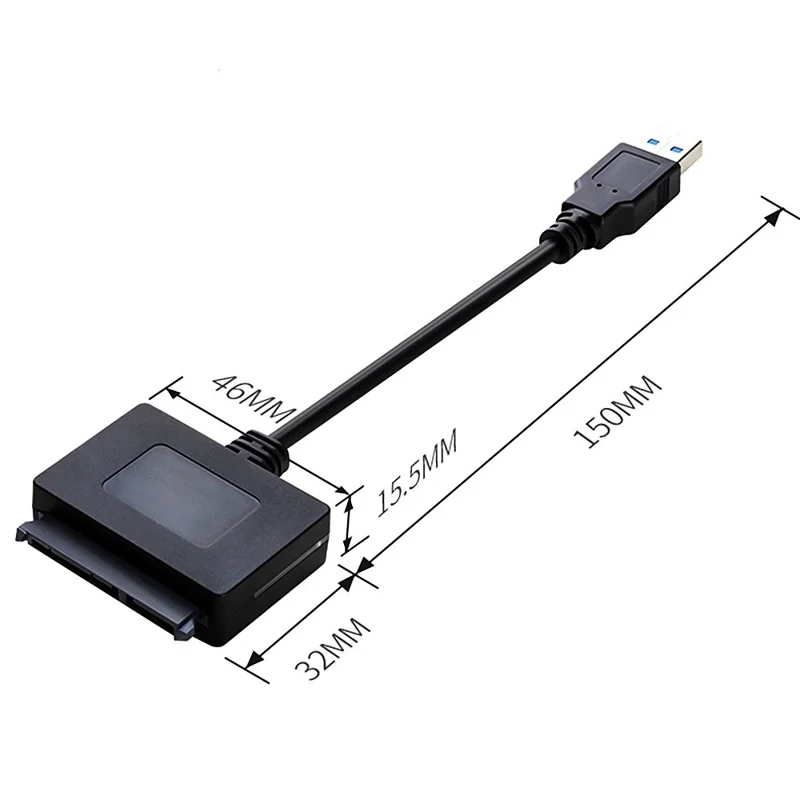 SATA to USB 3.0 Adapter Cable 2.5-inch SSD SATA Hard Drive Data Transfer Cable