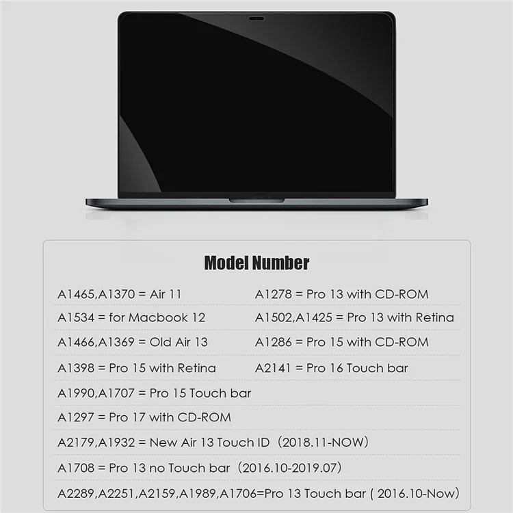 Explosion-proof HD Clear PET Screen Protector Film for MacBook Pro 15 inch Touch Bar (A1707)