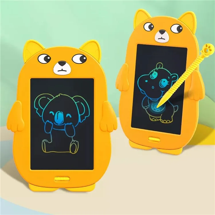 Bambini a Forma di Cane da Cartone Animato Doodle da 8,5 Pollici da Disegno LCD Tasco Toddler Scrittura Tablet a Mano Condazione Con Funzione di Blocco Cancella