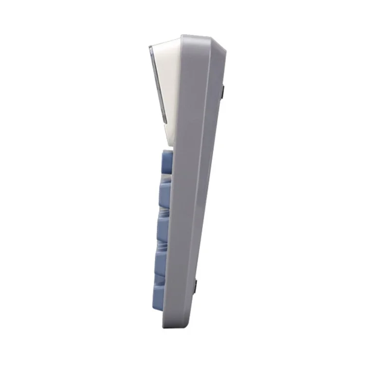 Calculadora de escritorio de pantalla grande OSALO OS-6815 ABS, de doble alimentación solar/batería, 12 dígitos, para oficina - Azul