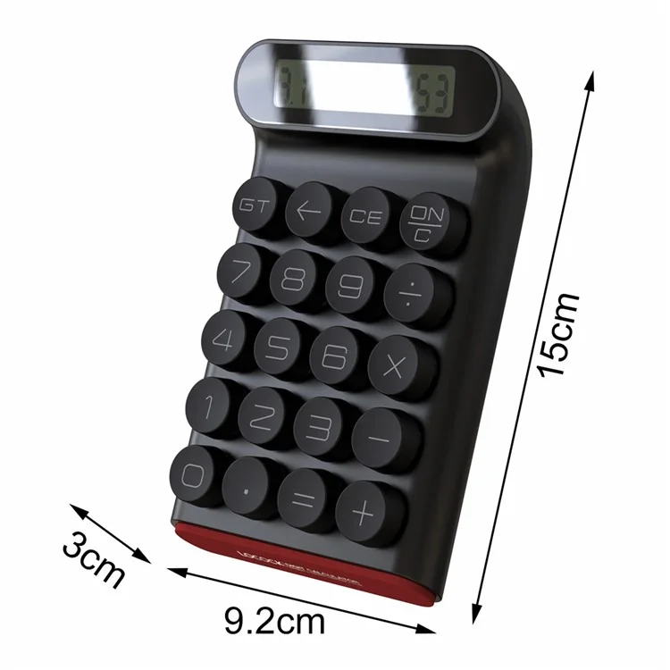 LOCOCK JS01 Mechanical Calculator Anti-Skid 10-Digit LCD Display Calculator for Office - Beige