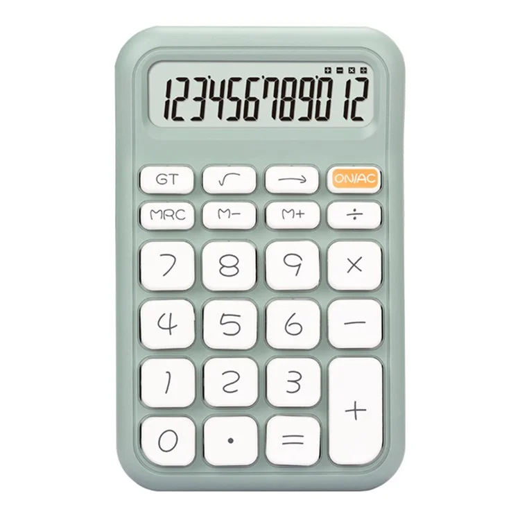 OSALO A-5 High Button Mini Desktop Calculator Office Accounting Financial Tool - Verde