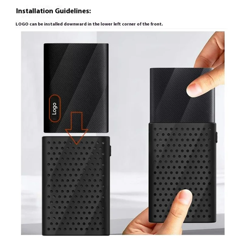 For Samsung T9 SSD Silicone Case Heat Dissipation Hard Drive Cover with Wrist Strap - Red