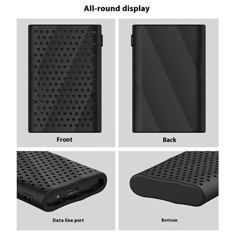 For Samsung T9 SSD Silicone Case Heat Dissipation Hard Drive Cover with Wrist Strap - Red