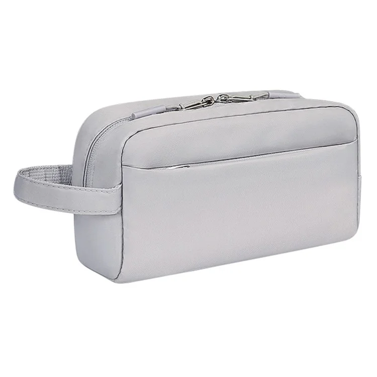 SM19 Electronic Organizer Travel Accessories Bag Waterproof for Power Bank Charging Cords, Size L - Grey