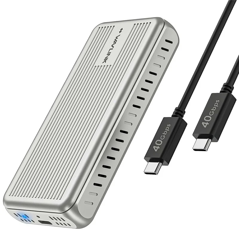 WAVLINK ST401C For MacBook / Mac Mini M4 M3 M2 M1 40Gbps M.2 NVMe SSD Enclosure