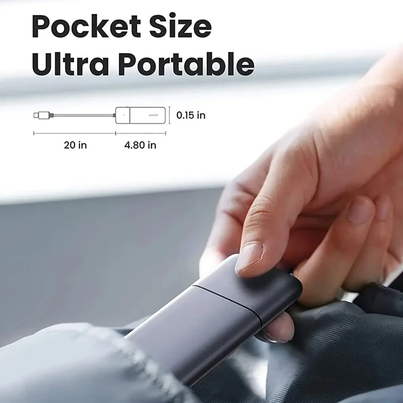 UGREEN 25355 M.2 NVME SATA SSD Enclosure USB C 3.1 Gen 2 10Gbps Storage Module for M Key  /  B&M Key