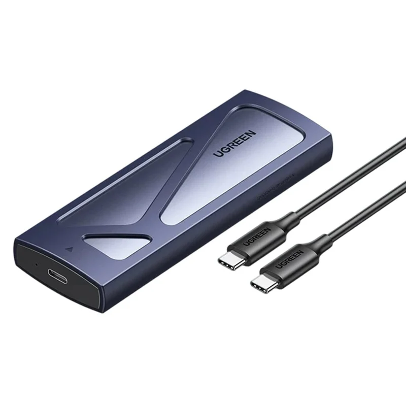 UGREEN CM578 Корпус для M.2 NVMe / SATA, двухпротокольный, 10 Гбит/с, USB-C 3.2 поколения 2, поддержка до 8 ТБ