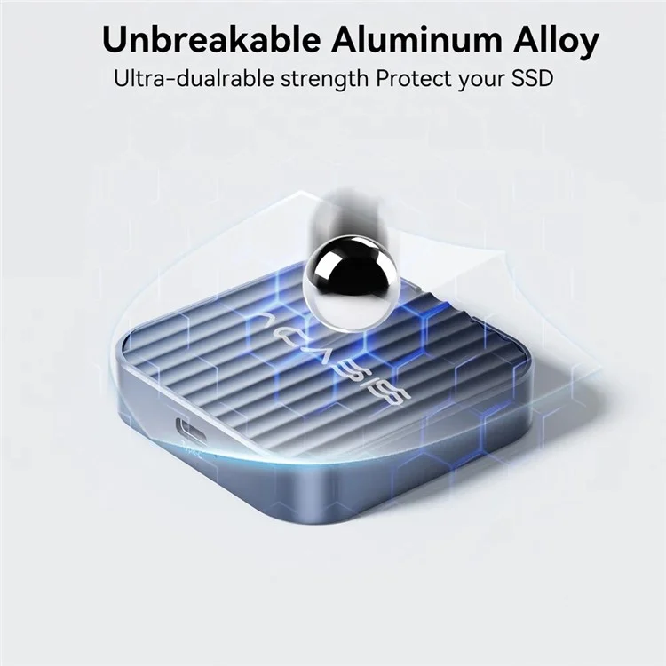 ACASIS EC-6609AIR Boîtier de disque dur mobile de type C pour téléphone portable et tablette, boîtier de disque dur SSD NVMe / M.2 de type magnétique
