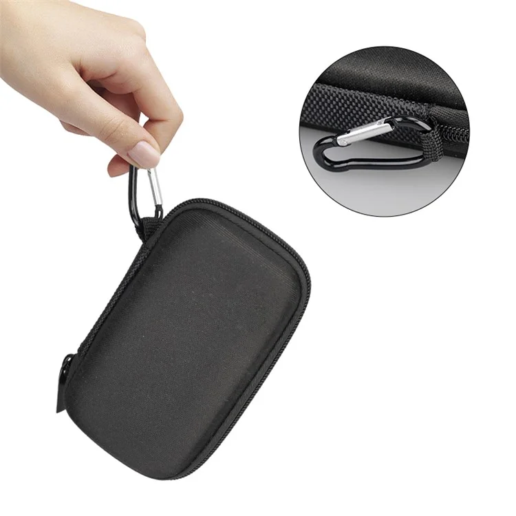 For SanDisk Extreme Portable SSD E60 (500GB) Storage Bag Portable Organizer Pouch Handbag - Black