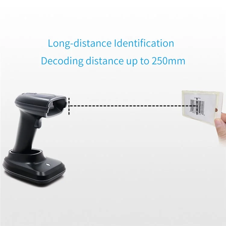 WHS23-M Lecteur de codes barres et QR sans fil 2.4G à main