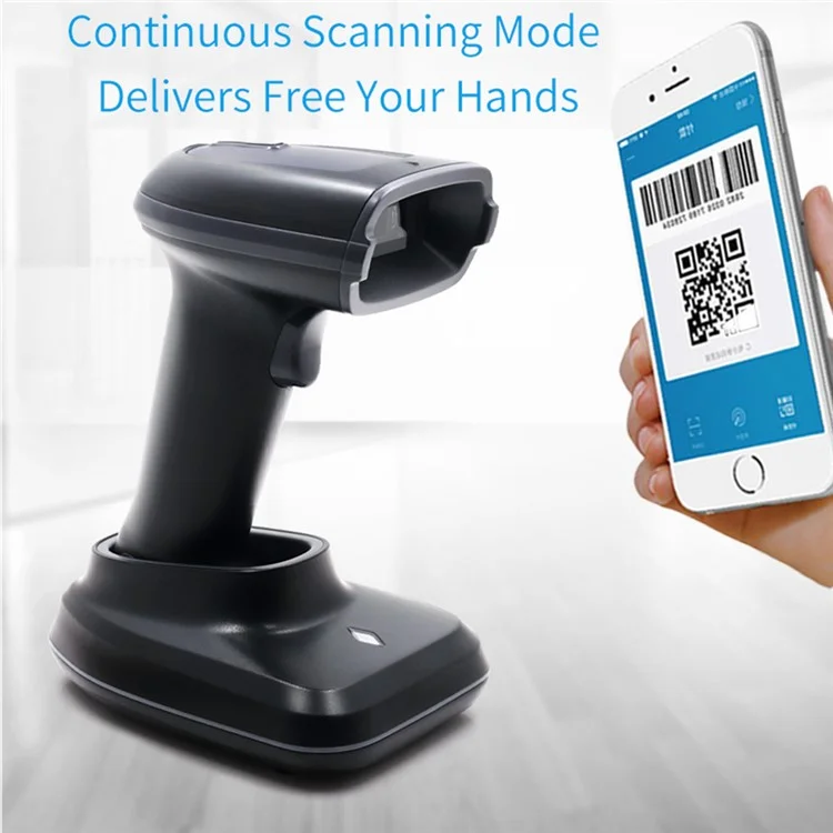 WHS23-M Lecteur de codes barres et QR sans fil 2.4G à main