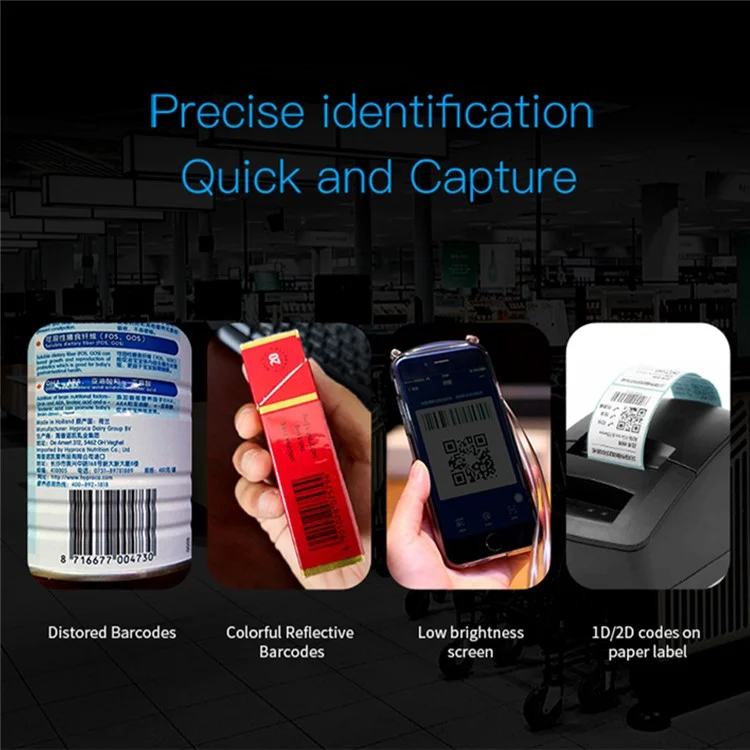 WHS23-M Lecteur de codes barres et QR sans fil 2.4G à main