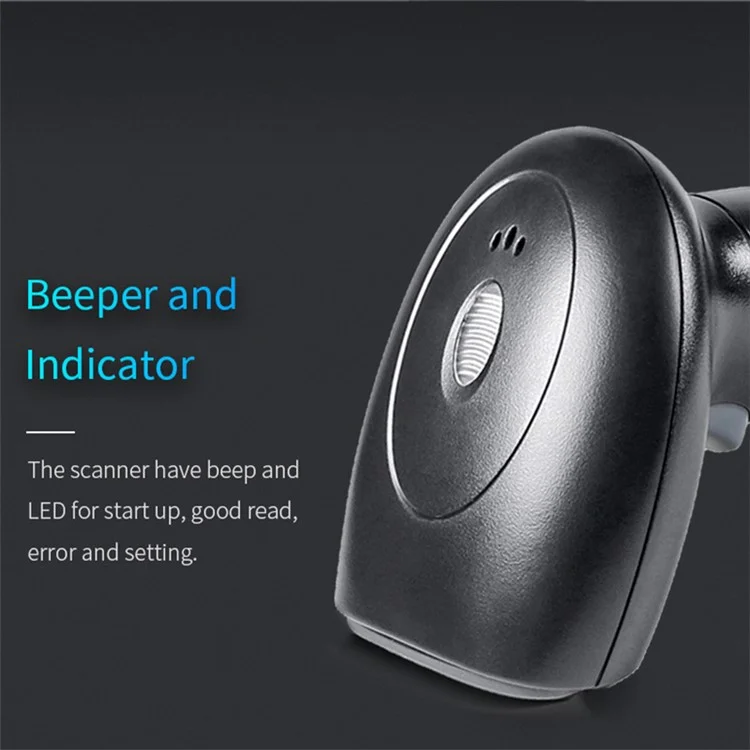 Leitor de código de barras QR sem fio Bluetooth 2.4G WHS22 portátil