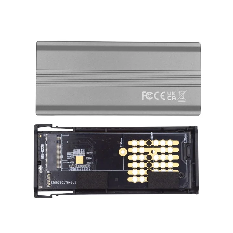 UC-145-20G RTL9220 Type-C USB3.2 USB4 20Gbps to M-Key M.2 NGFF NVME SATA SSD PCBA Enclosure