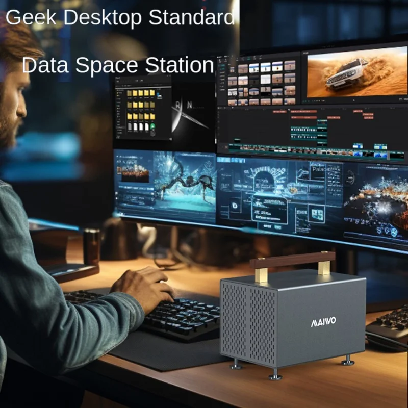 MAIWO K35294A 4 Bay SATA to Type C Hard Drive Docking Station 10Gbps External HDD Docking Station 3.5 inch SSD Support - EU Plug