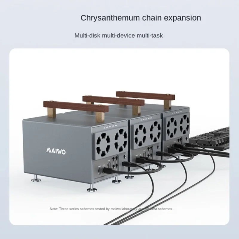 MAIWO K35294A 4 Bay SATA to Type C Hard Drive Docking Station 10Gbps External HDD Docking Station 3.5 inch SSD Support - EU Plug