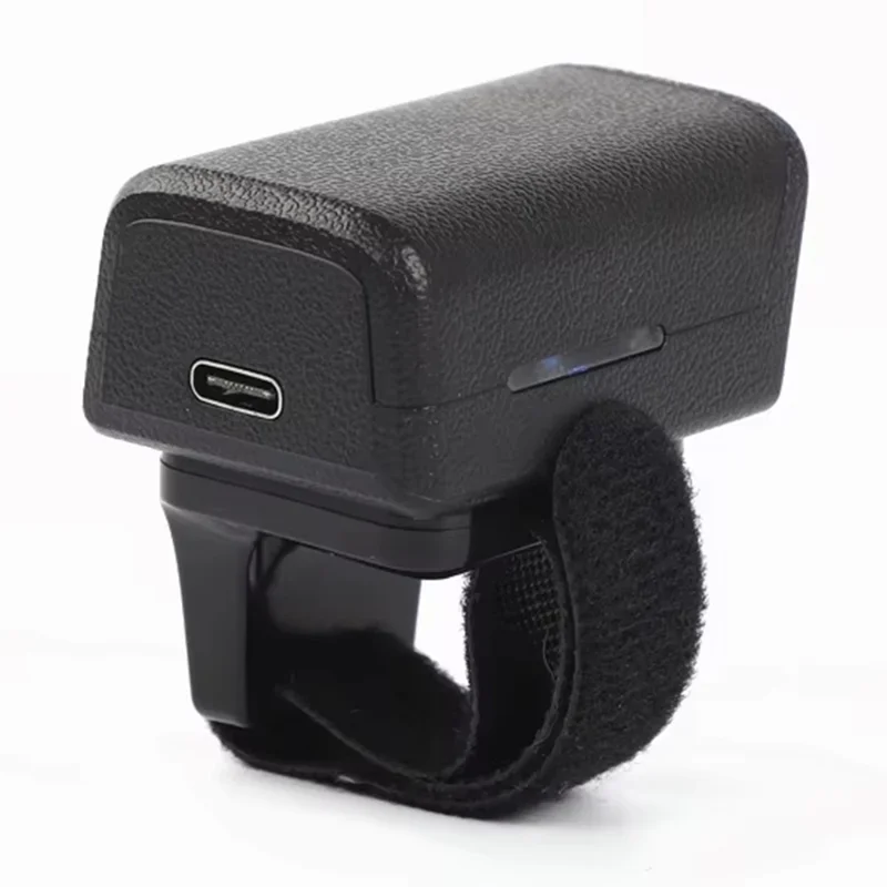 HC-Z01D Mini Bluetooth-kompatibler Finger-Ring-Barcode-Scanner Kabellos 2D QR-Code-Lesegerät
