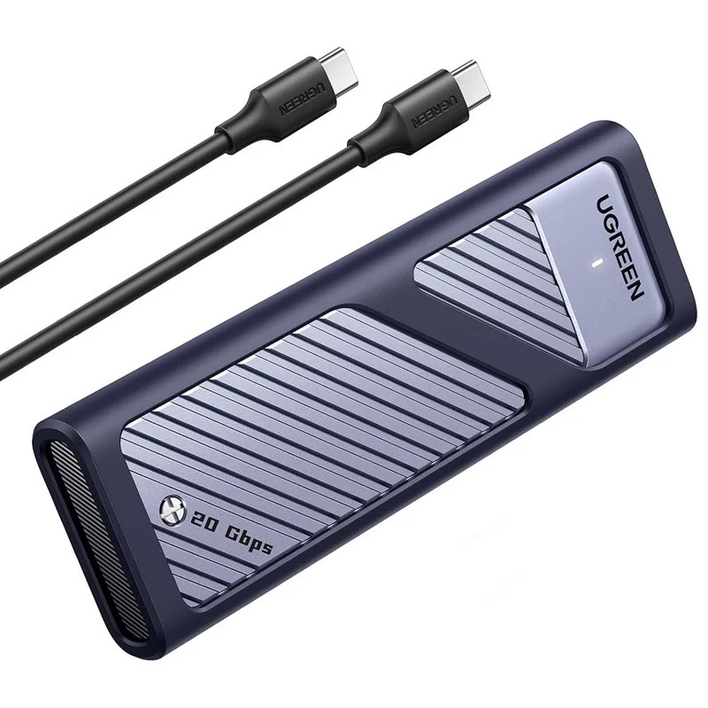 UGREEN CM559 لمفتاح M / B+M مفتاح NVMe SATA SSD 20 جيجابت في الثانية USB 3.2 Gen 2x2 علبة SSD M.2 NVMe SATA