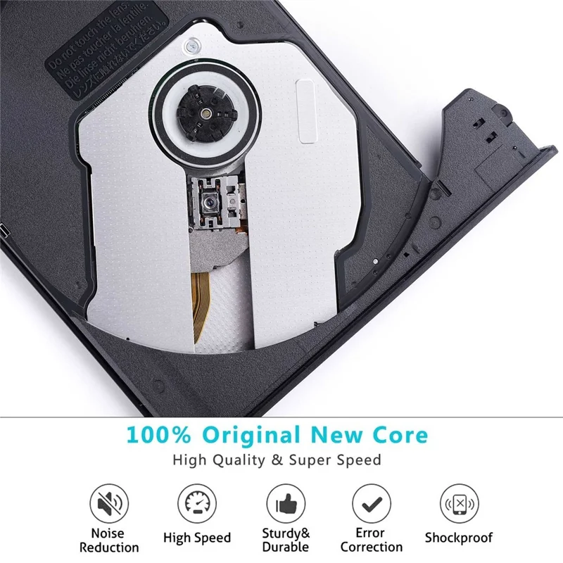 BT686 Ekstern DVD-drev USB 3.0 / Type-C Bærbar optisk drev / CD-brænder til stationær computer / bærbar computer