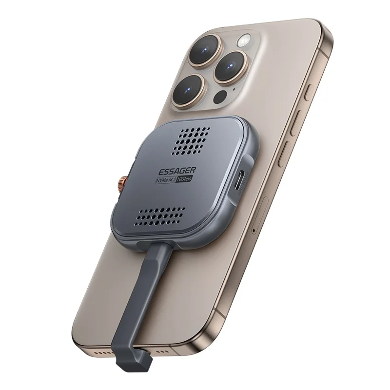 ESSAGER Aluminum Alloy Gen2 10Gbps Magnetic Hard Drive Enclosure NVME  /  2230  /  M.2 Hard Disk Enclosure