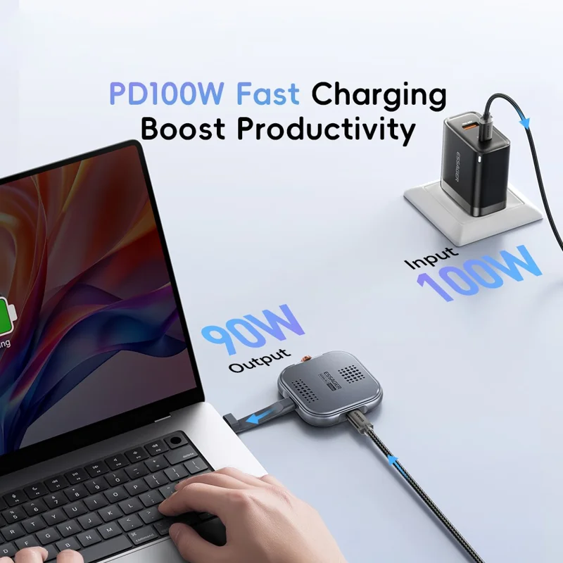 ESSAGER Aluminum Alloy Gen2 10Gbps Magnetic Hard Drive Enclosure NVME  /  2230  /  M.2 Hard Disk Enclosure