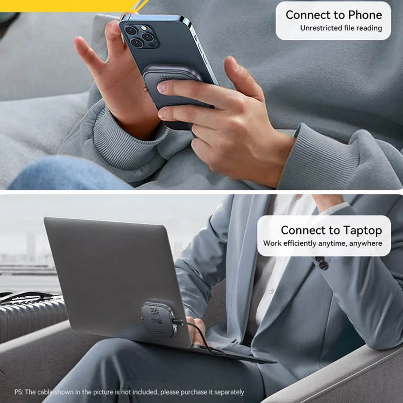 ESSAGER Aluminum Alloy Gen2 10Gbps Magnetic Hard Drive Enclosure NVME  /  2230  /  M.2 Hard Disk Enclosure