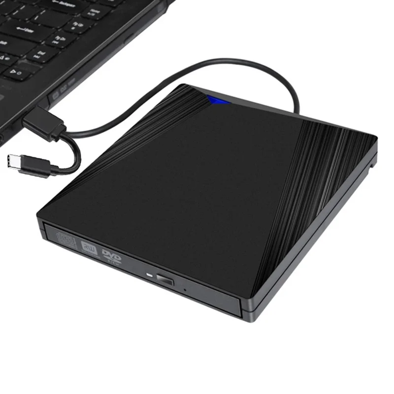 21-Y 12.7MM USB 3.0 / Type-C External Blu-ray Drive CD DVD Burner Player for PC / Laptops Support Windows XP / 7 / 8 / 10 MacOS