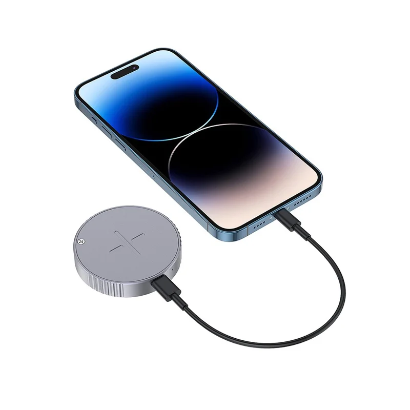 Magnetic NVMe SSD Enclosure with PD Charging, Type-C 3.2 Solid State Drive Case for 2230  /  2242 SSD - Grey