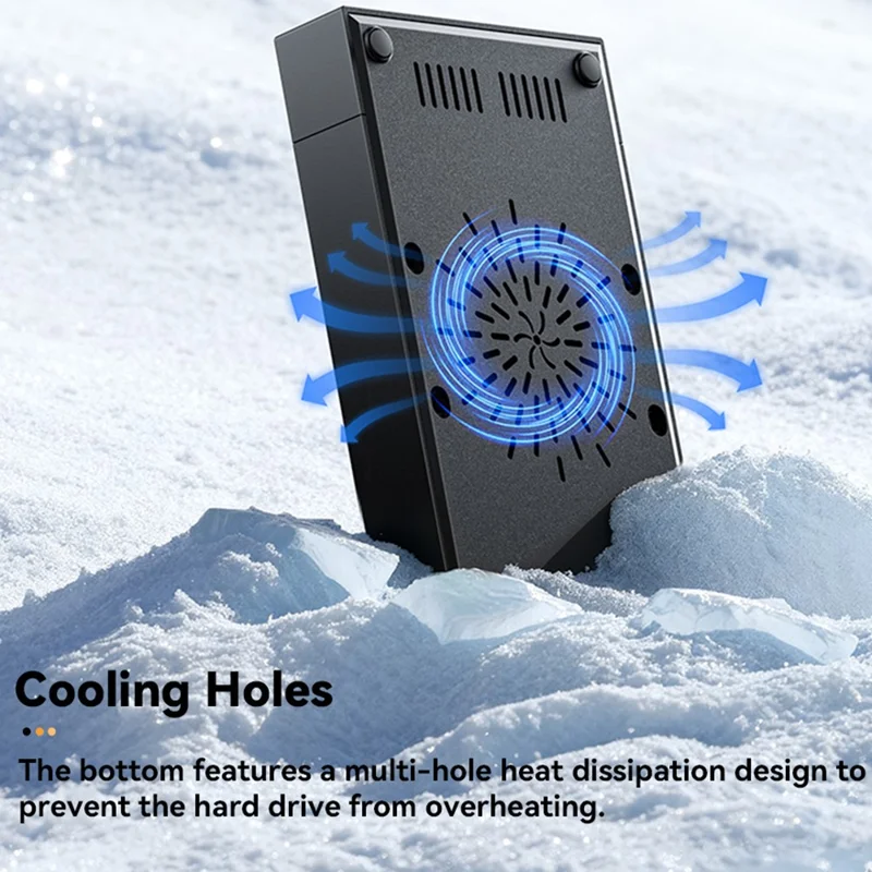 ESSAGER 3.5 Inch SATA 3.0 HDD SSD Enclosure 5Gbps USB 3.0 External Hard Drive Case - US Plug