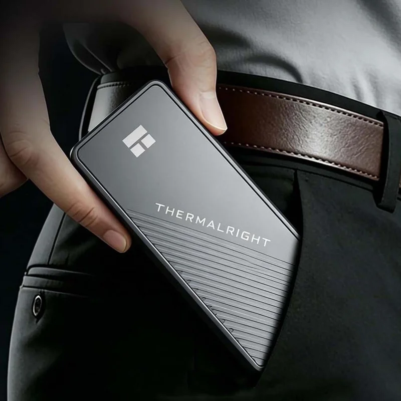 THERMALRIGHT HR-EB105 AC Obudowa M.2 NVMe SSD z kablem USB-A do USB-C, aluminiowa obudowa zewnętrzna USB3.2 Gen2 Typ-C, 10 Gbps, obudowa na dysk twardy - Szary