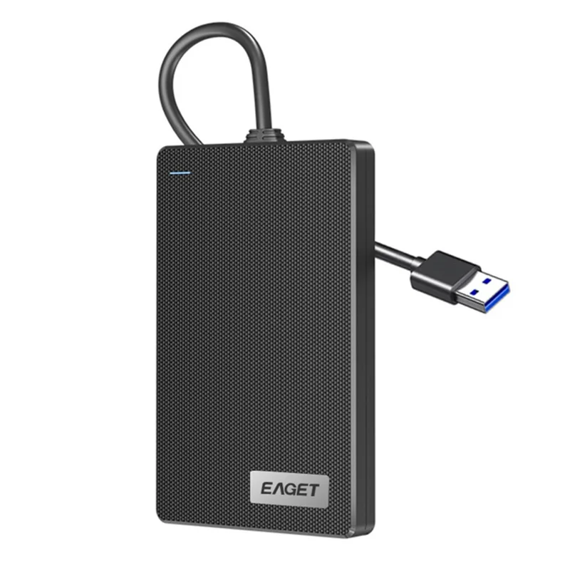 EAGET CE10 2.5-calowa Obudowa Dysku HDD, Obudowa Zewnętrzna na Dysk Twardy SATA USB 3.0 z Kablem USB-A - Czarny