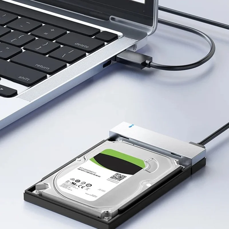 EAGET CE50 Caixa para Disco Rígido 2,5 Polegadas USB3.0 com Cabo USB-A Incorporado 5 Gbps, Caixa Externa para SSD HDD - Preto