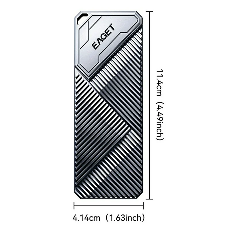 EAGET SE2000 M.2 NVMe SSD Enclosure 20Gbps High Speed USB3.2 Gen2 Type-C External SSD Case