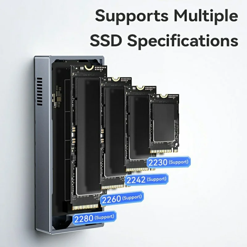 EAGET SE4100 40Gbps USB 4.0 M.2 NVMe SSD Enclosure for 2230 / 2242 / 2260 / 2280 SSD Up to 8TB