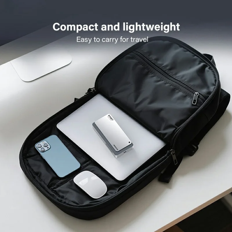EAGET TSE8500 M.2 NVMe Enclosure 80Gbps USB-C 4.0 8TB Support Aluminum Alloy External Hard Drive Case - Silver Grey