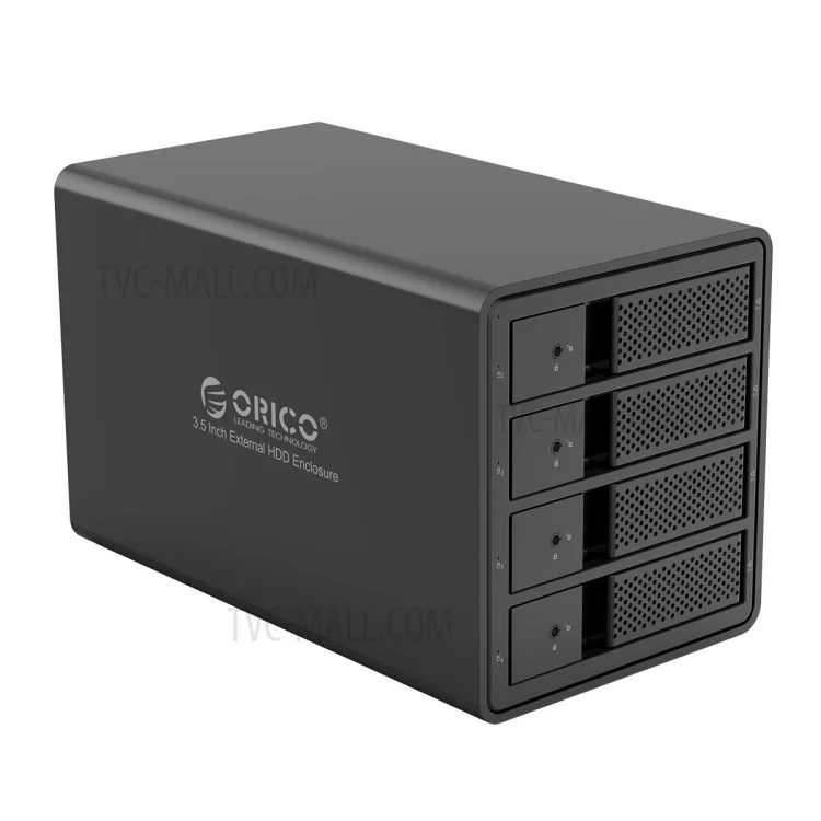 ORICO 9548RU3-BK 4 Bay 3.5 Pulgadas Estación de Acoplamiento HDD USB3.0 a SATA Aluminum Alembre HDD Caso HDD - Enchufe de Ee. Uu.