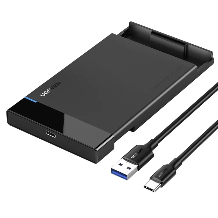 Ugreen 50743 Case HDD 2.5 Pulgadas SATA III Case de Recinto Del Disco Duro USB-C 3.1 Disco SSD Externo Caja HDD