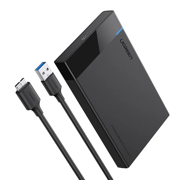 UGREEN 30848 USB 3.0 vers boîtier d'entraînement SATA III 2,5 pouces Disque dur externe SSD Boîtier HDD