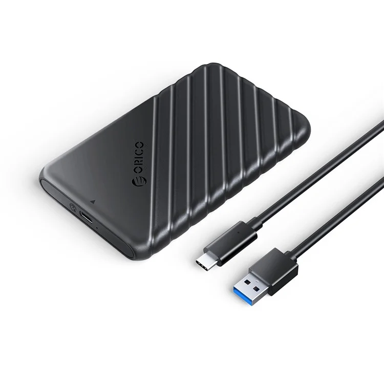 ORICO 25PW1-C3 Type-C 2.5" External Storage HDD Enclosure SATA 6Gbps HDD SSD Hard Drive Enclosure Support 6TB for PS4 / PC / Laptop / Router / TV - Preto