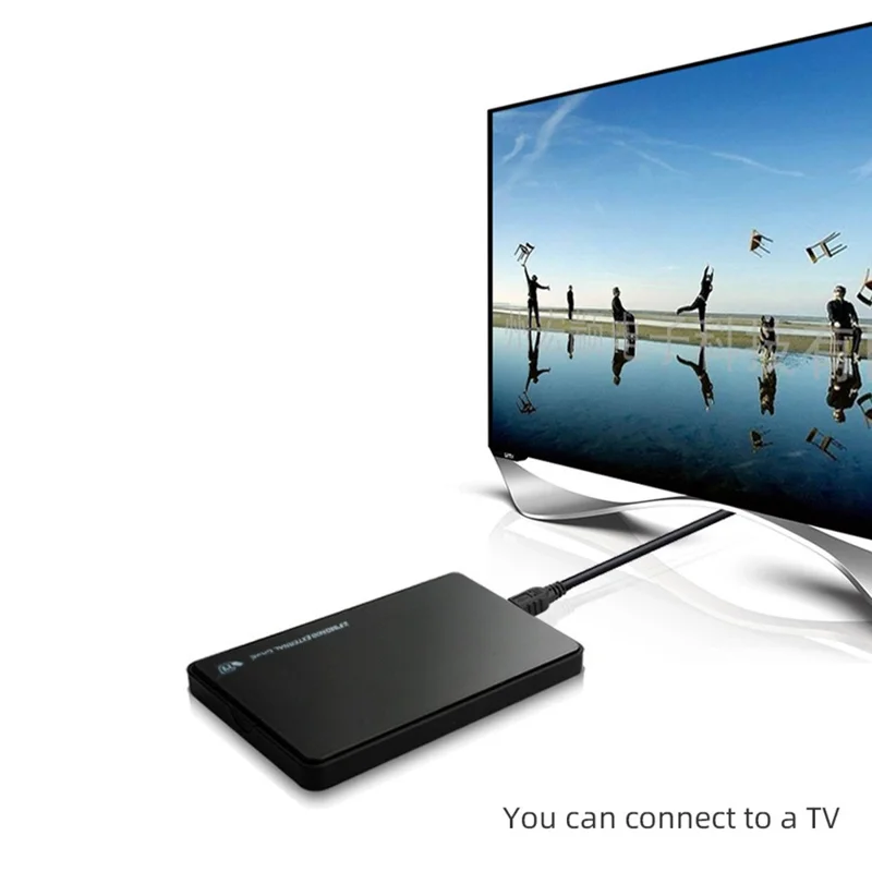 U25 2.5 inch SSD USB3.0 External Hard Drive Enclosure Hard Disk Box Compatible with 2.5-inch SATA Hard Disk - Blue