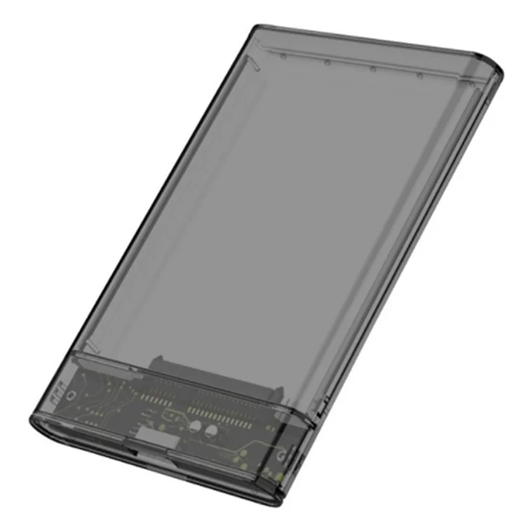 USB 3.1 Para SATA 2,5 '' Caso de Discurso de Redo Externo HDD Gabinete Para Mac OS e Windows, Suportando Max 6 tb - Preto Transparente