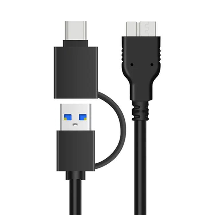 Boîtier de disque dur externe ONTEN UHD1 2,5 pouces avec câble 2-en-1 USB3.0 SATA Boîtier de disque dur 2,5 pouces