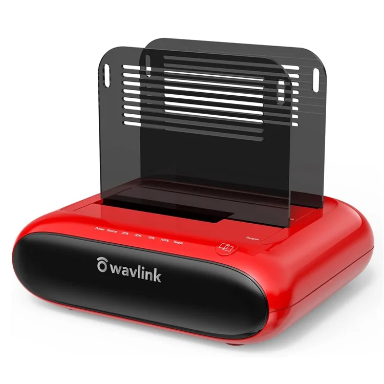 WAVLINK ST341U USB 3.0 to SATA I / II / III Dual Bay External Hard Drive Enclosure Docking Station for 2.5 / 3.5 inch SATA HDD SSD - UK Plug