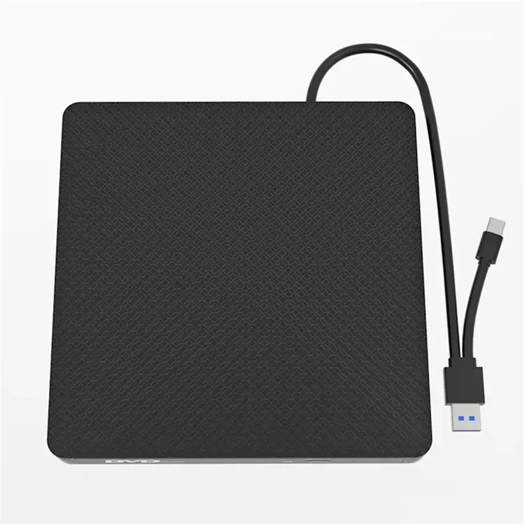 XD009 Ordenador portátil de diseño ultrafino con USB 3.0+Type-C, unidad de DVD externa, lector de CD y grabador de VCD