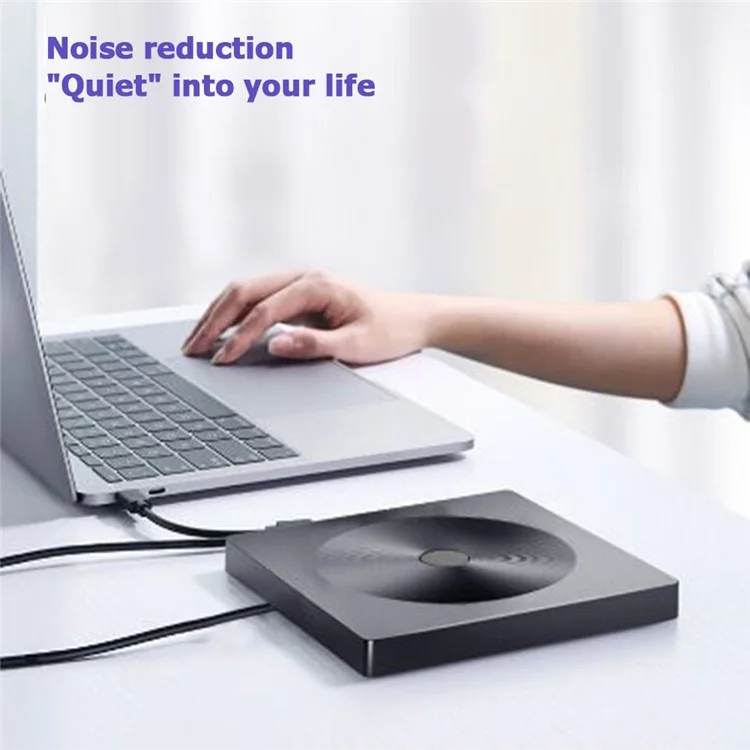 YJ895 Type-C Computer Laptop External Optical Drive Burner High Speed DVD Burner
