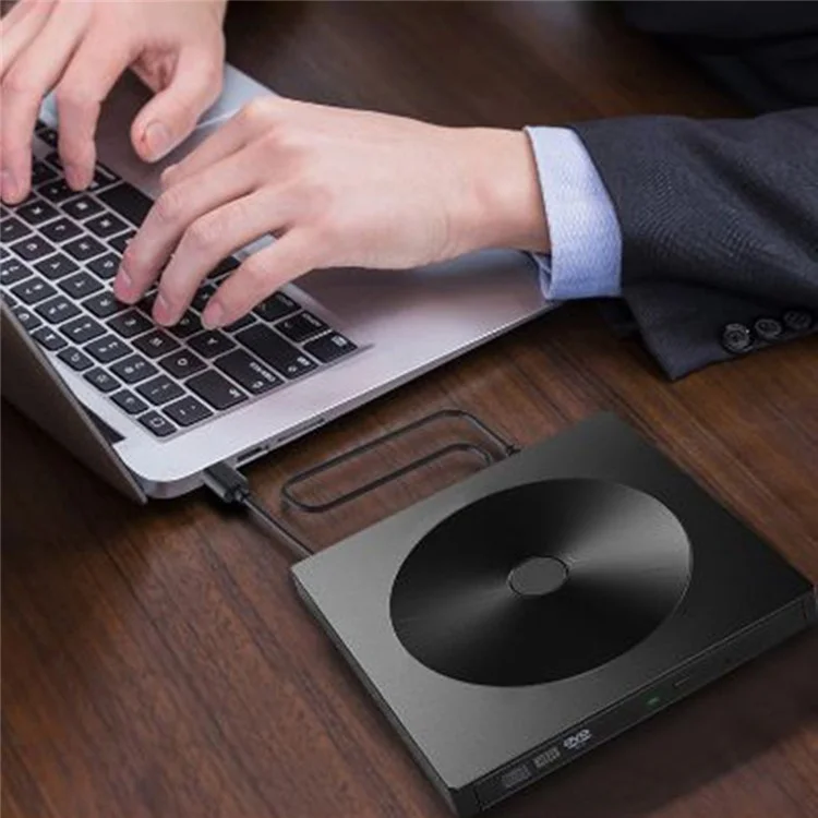 YJ895 Type-C Computer Laptop External Optical Drive Burner High Speed DVD Burner